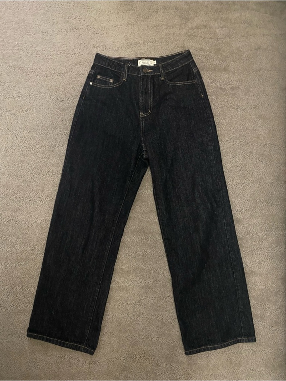ROZLEY Dark Denim Straight Jeans